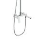 Qtap Душова система універсальна Evia на три споживача (з виливом) QTEVI111CRM47583 Chrome