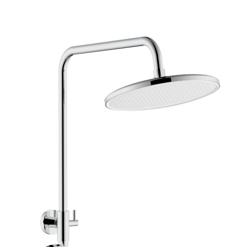 Qtap Душова система універсальна Evia на три споживача (з виливом) QTEVI111CRM47583 Chrome