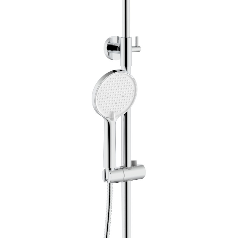 Qtap Душова система універсальна Evia на три споживача (з виливом) QTEVI111CRM47583 Chrome