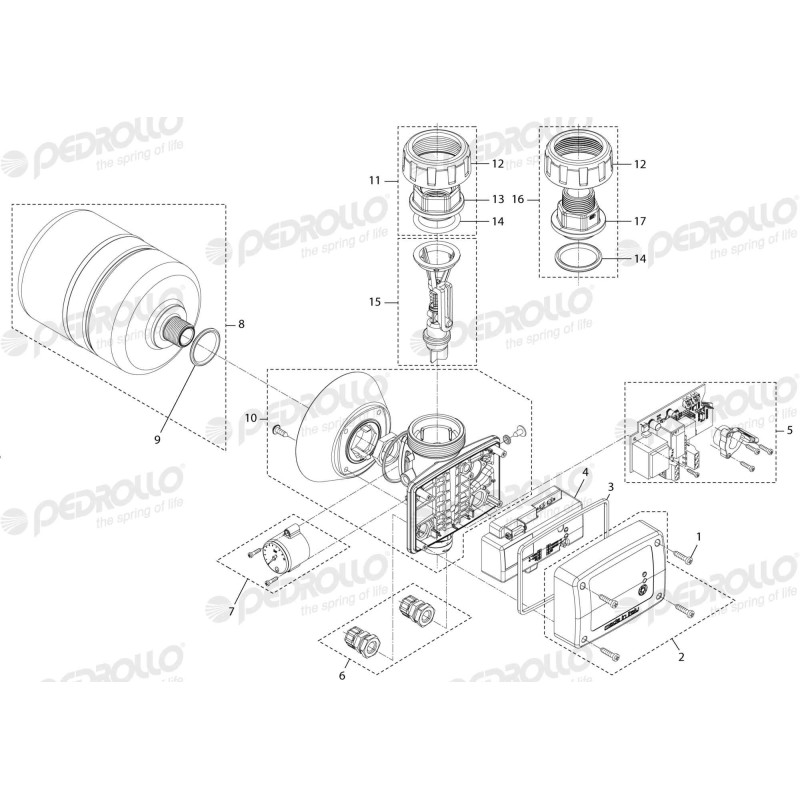 Електронний регулятор тиску з захистом від сухого ходу Pedrollo PRESFLO Multi новинка