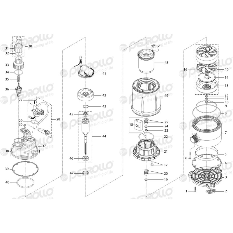 Насосдренажний насос Pedrollo RXm 3/20- VORTEX