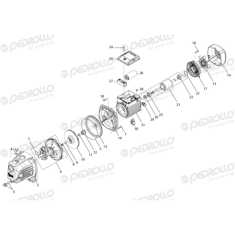 Насос самовсмоктуючий Pedrollo JSW 3AL