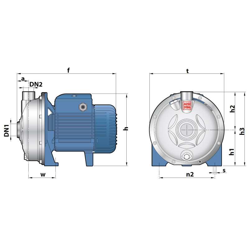 Насос відцентровий Pedrollo CPm 190-ST6