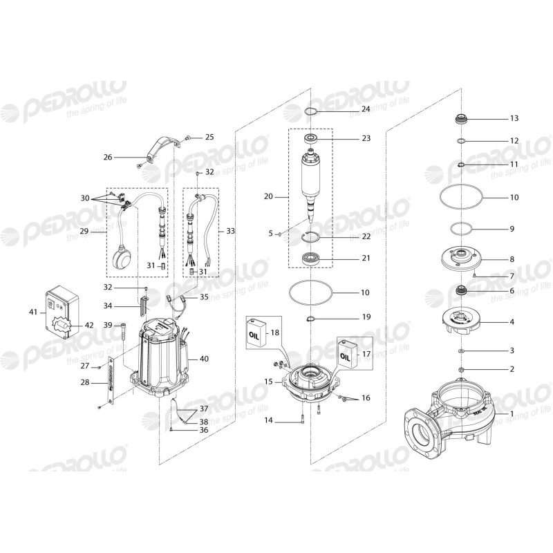 PEDROLLO Насос vxc 30/65-f фекальний 48SGM970DA