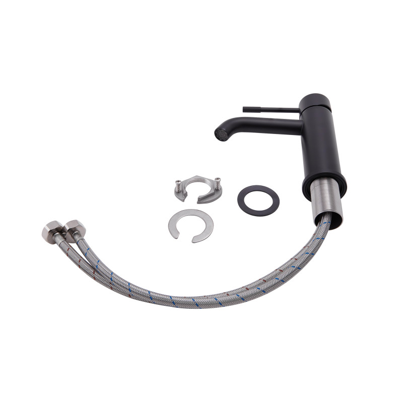 Qtap Змішувач для раковини Scorpio Чорний матовий (QTSCOR1050105B)