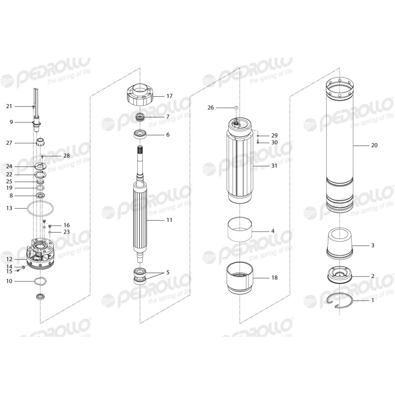 Насос для колодязя Pedrollo UPm 4/4-GE