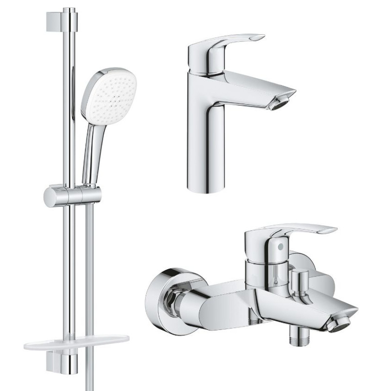Grohe EUROSMARTнабор смесителей для ванны (23324003+33300003+26907003), (UA123246M3)