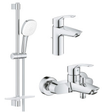 Grohe EUROSMART набір змішувачів для ванни (33265003+33300003+26907003), (UA123238S3)