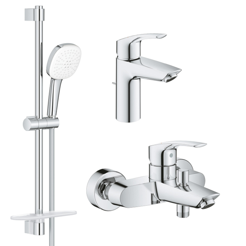 Grohe EUROSMART набір змішувачів для ванни (33265003+33300003+26907003), (UA123238S3)