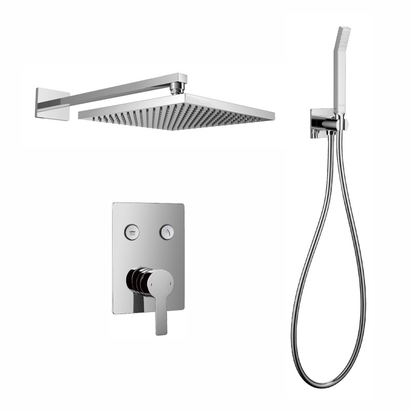 IMPRESE SMART CLICK система душова прихованого монтажу, змішувач 2 функції (ZMK101901201+ZMK101901220+ZMK101901221), хром, (ZMK1024010302)