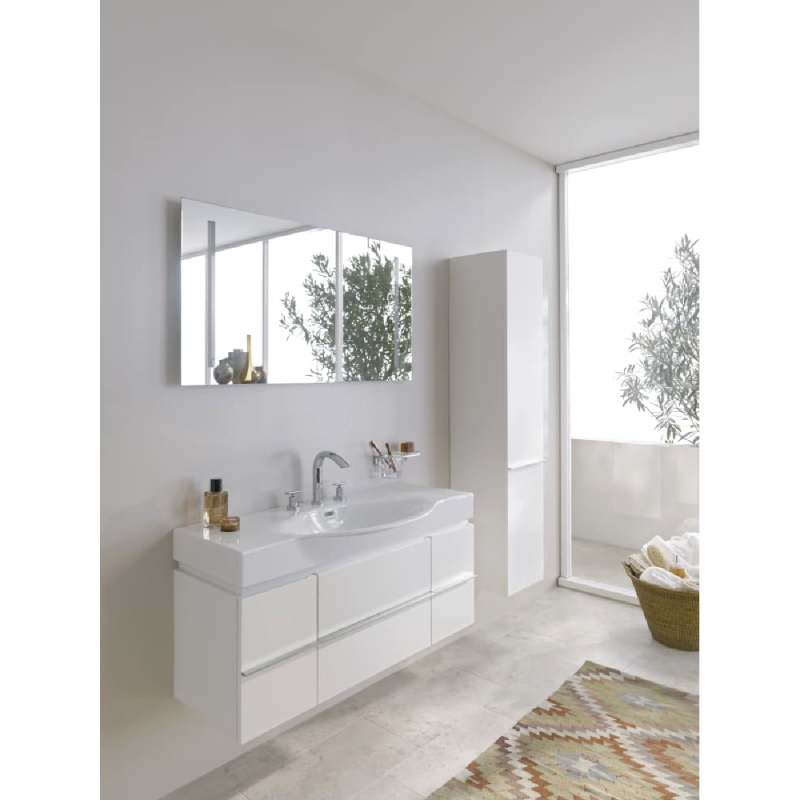 Laufen PALACE тумба 90*37,5см с умывальником 90*51,с держателем полотенца, белый, (H4012520754631+H8127020001041)