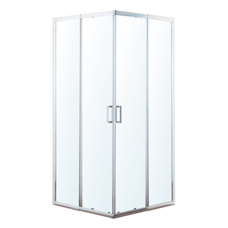 EGER VI`Z new CС душова кабіна 85*85*195см квадратна, регульований (+/-5cм) профіль хром, скло прозоре, (599-055СС/1)