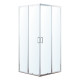 EGER VI`Z new CС душова кабіна 85*85*195см квадратна, регульований (+/-5cм) профіль хром, скло прозоре, (599-055СС/1)