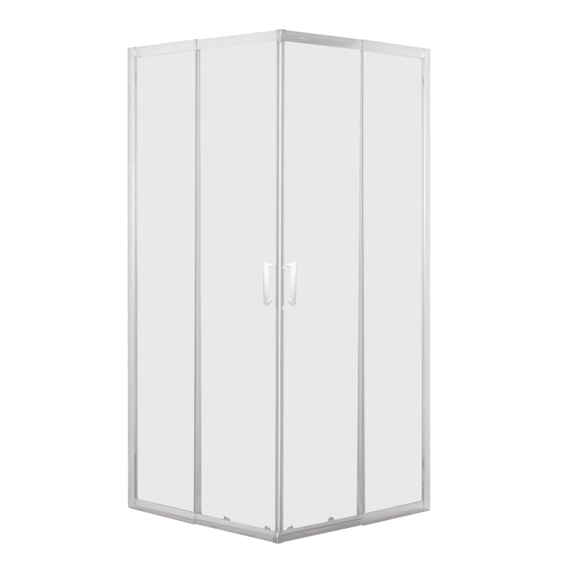 EGER VI`Z new WZ душова кабіна 85*85*195см квадратна, регульований (+/-5cм) профіль білий, скло "Zuzmara", (599-055WZ/1)
