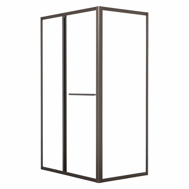 VOLLE CRUZE душова кабіна 80*120*200см, тип дверей COME IN, профіль metal gun, прозоре скло, (1047.134705)