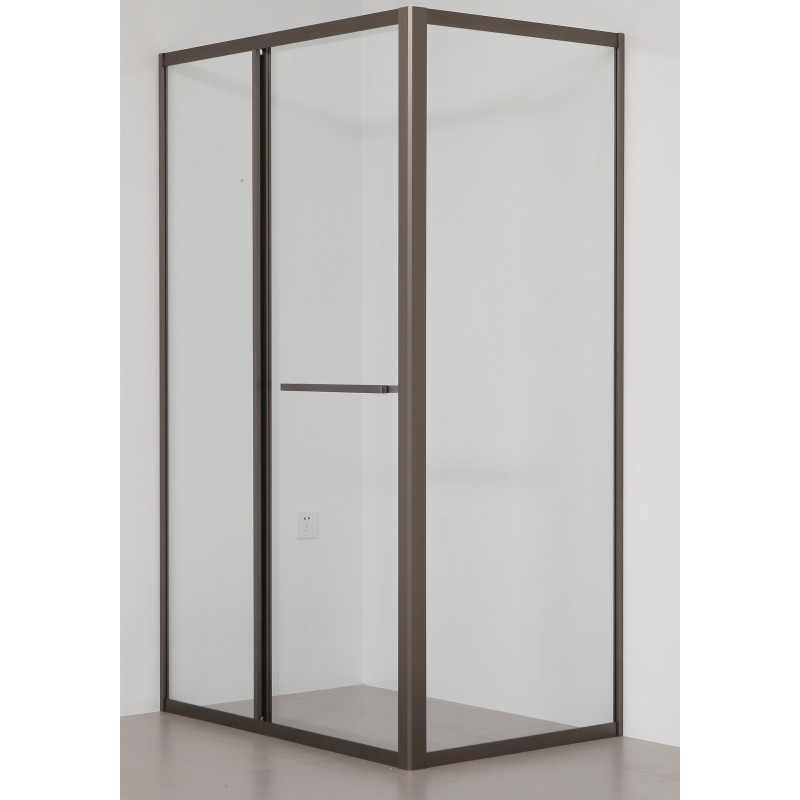 VOLLE CRUZE душова кабіна 80*120*200см, тип дверей COME IN, профіль metal gun, прозоре скло, (1047.134705)