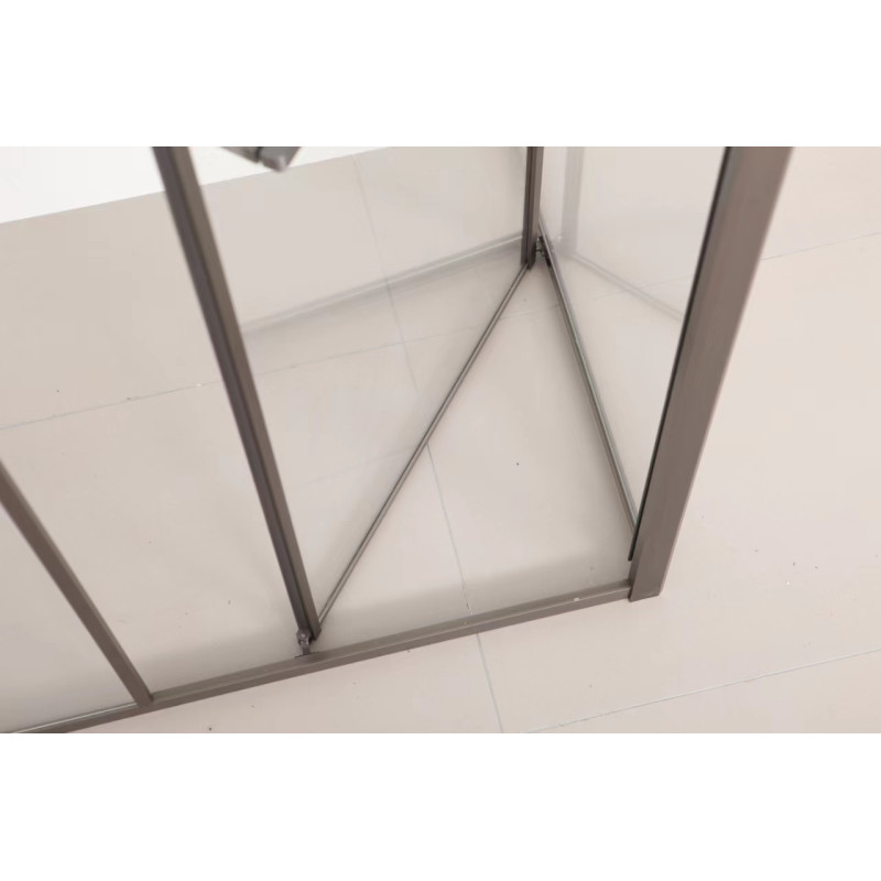 VOLLE CRUZE душова кабіна 80*120*200см, тип дверей COME IN, профіль metal gun, прозоре скло, (1047.134705)