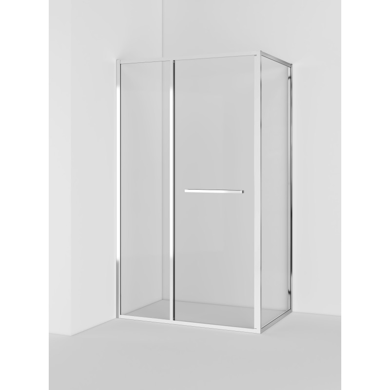 VOLLE CRUZE душова кабіна 80*120*200см, тип дверей COME IN, хромований профіль, прозоре скло, (1047.134701)