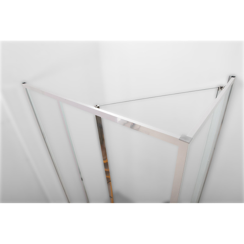 VOLLE CRUZE душова кабіна 80*120*200см, тип дверей COME IN, хромований профіль, прозоре скло, (1047.134701)