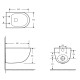 VOLLE CANTE 2.0 vortice унітаз підвісний, сидіння duroplast, (1312.001000)