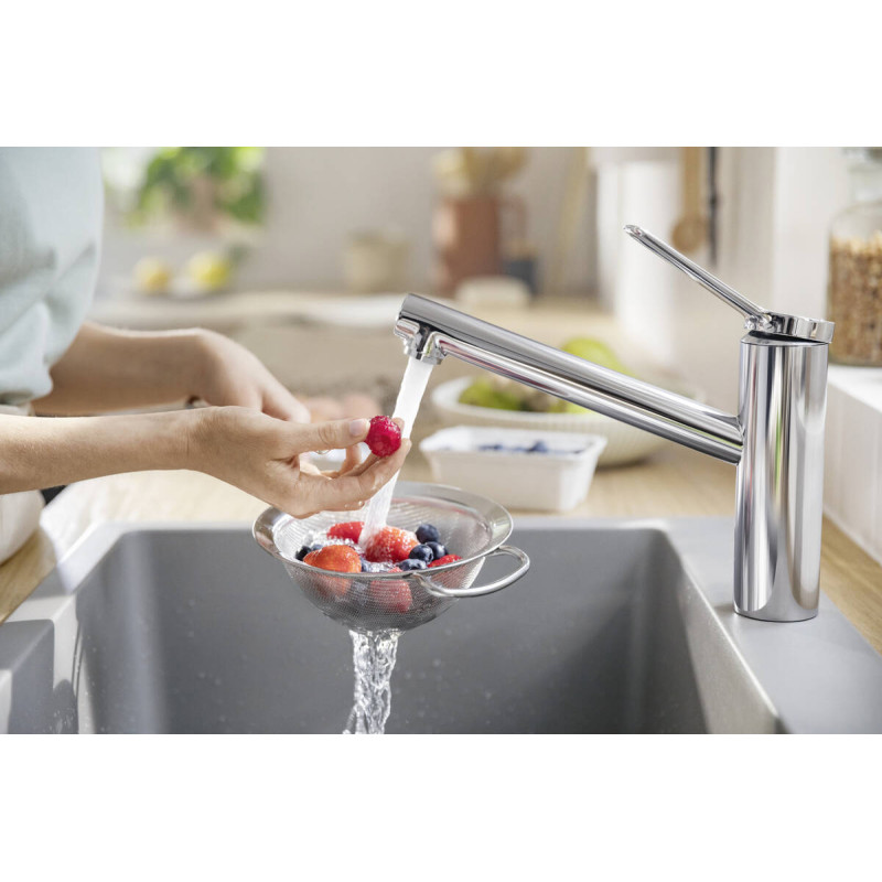 Hansgrohe ZESIS M33 смеситель для кухни 150, 1jet, ECO, CoolStart, цвет хром, (74813000)