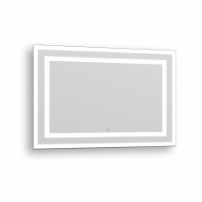 IMPRESE KARLOV Light зеркало подвесное прямоугольное в раме с фронтальной и настенной подсветкой 70*100см, (m08607600MB)