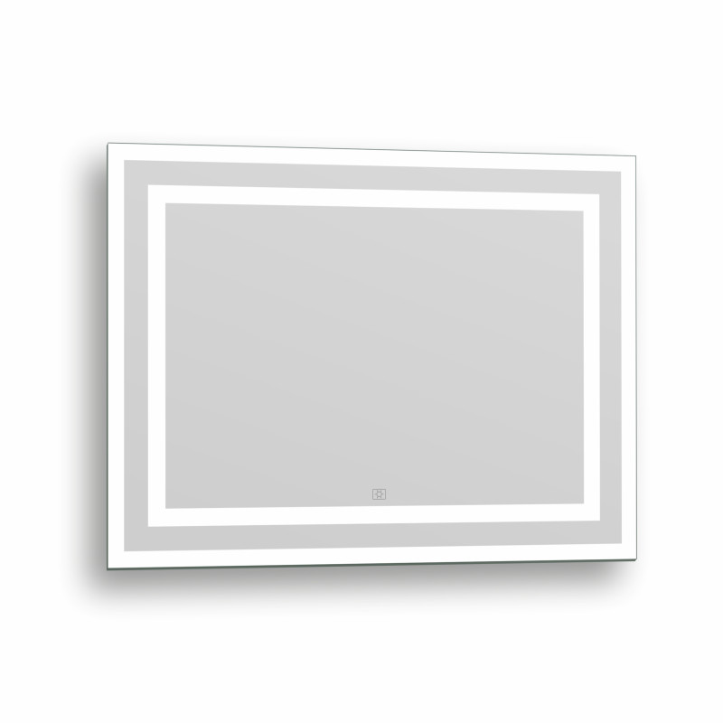 IMPRESE KARLOV Light зеркало подвесное прямоугольное в раме с фронтальной и настенной подсветкой 60*80см, (m08607600MA)