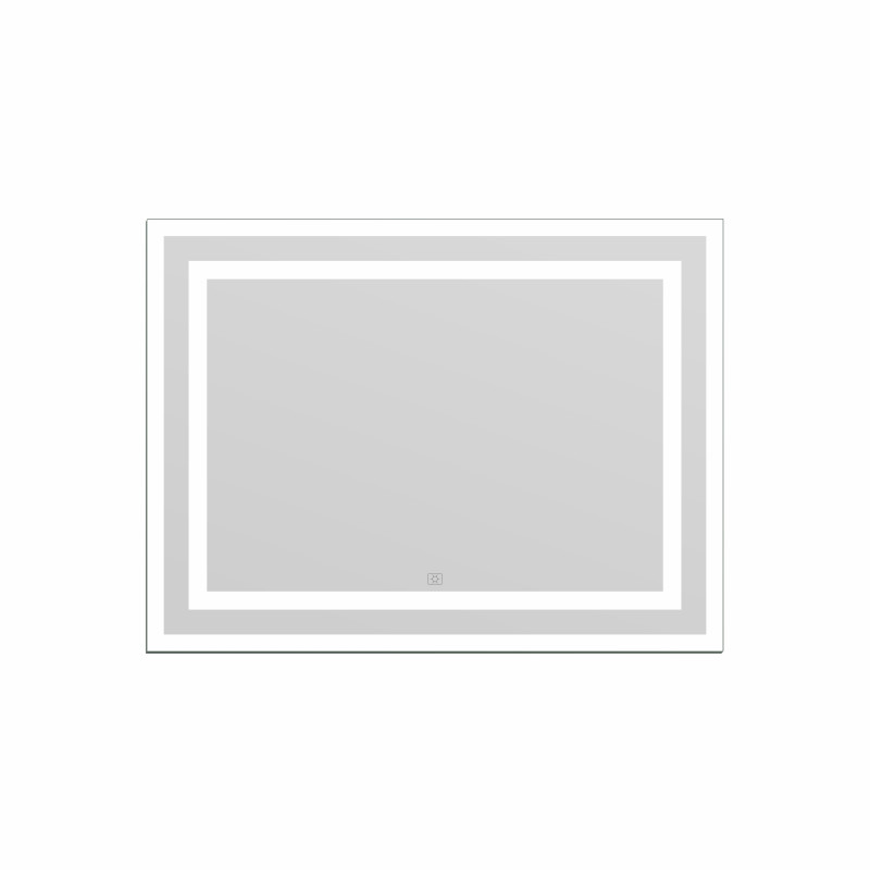 IMPRESE KARLOV Light зеркало подвесное прямоугольное в раме с фронтальной и настенной подсветкой 60*80см, (m08607600MA)