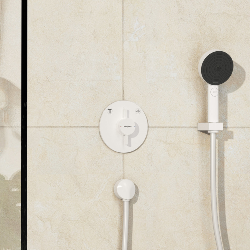 Hansgrohe DUO TURN S смеситель для 2 потребителей,ПМ, цвет белый матовый, (75418700)