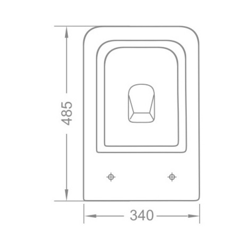 IMPRESE KUBIK унитаз подвесной (48,5*34*36,5 см, twist, сиденье duroplast), (c06810233TW)