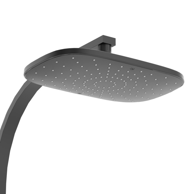 VOLLE SISTEMA D система душова (C, термостат для душа, душ 300*200 мм, лійка 3 режими, шланг 1500 мм PVC), de la noche, (1599.090104)