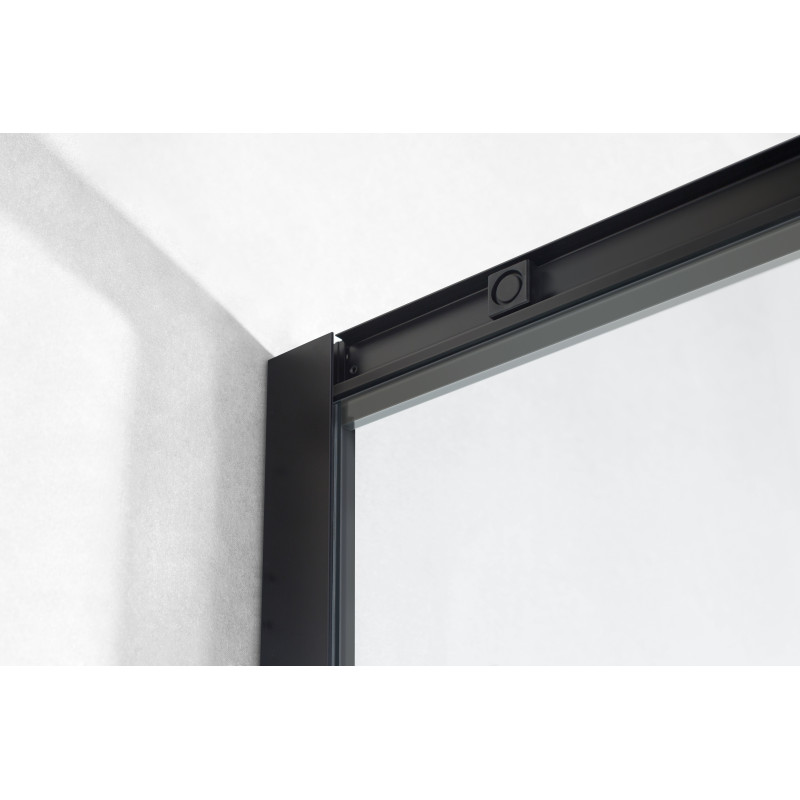 EGER TISZA BS душевая кабина 90*90*200см, с поддоном 15см (599-0909R), профиль черный, стекло "Spagetti", (599-021-BS)