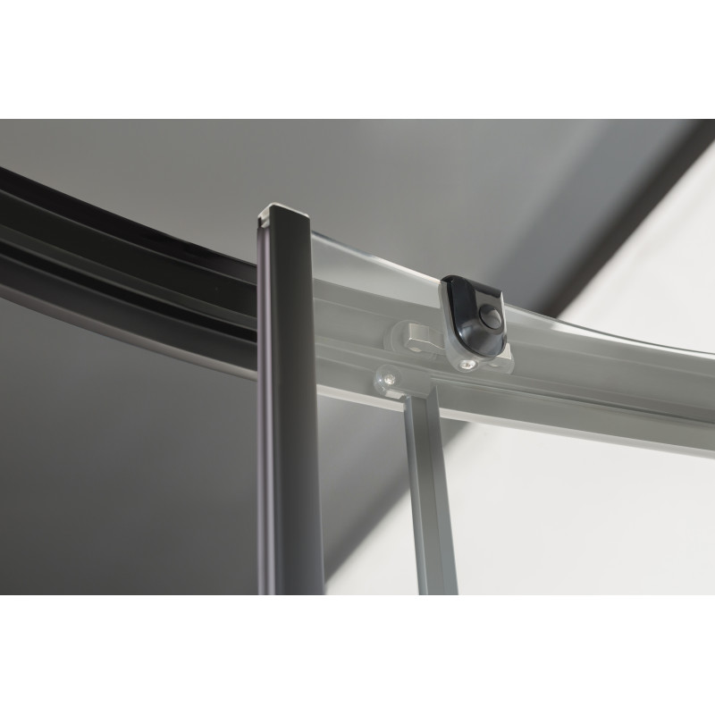 EGER TISZA BS душевая кабина 90*90*200см, с поддоном 15см (599-0909R), профиль черный, стекло "Spagetti", (599-021-BS)