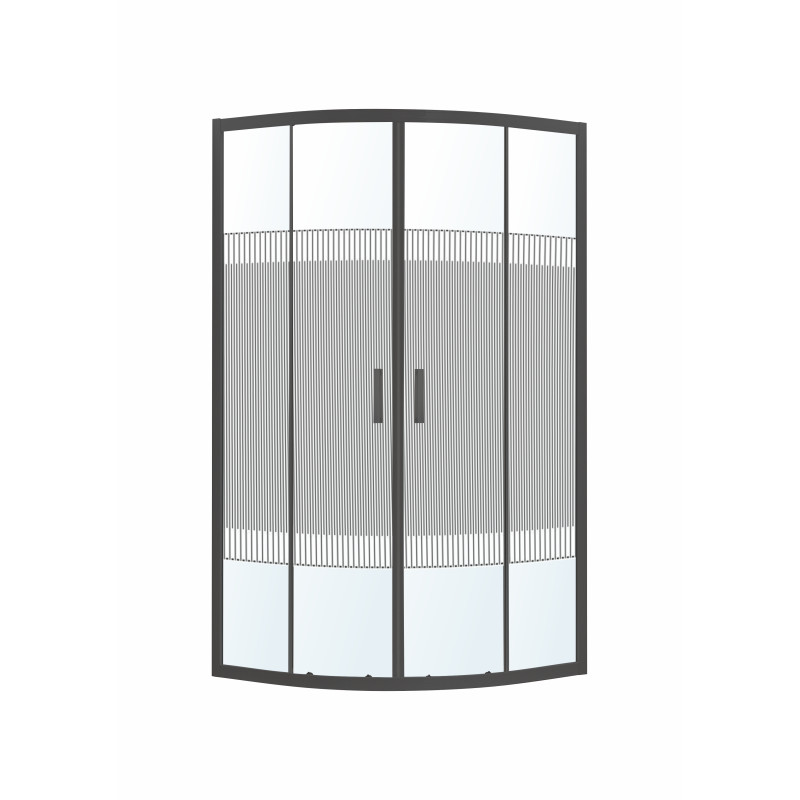 EGER TISZA BS душевая кабина 90*90*185см, профиль черный, стекло "Spagetti", (599-021-BS/1)