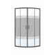 EGER TISZA BS душевая кабина 90*90*185см, профиль черный, стекло "Spagetti", (599-021-BS/1)