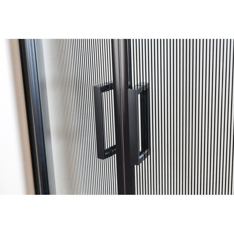 EGER TISZA BS душевая кабина 90*90*185см, профиль черный, стекло "Spagetti", (599-021-BS/1)