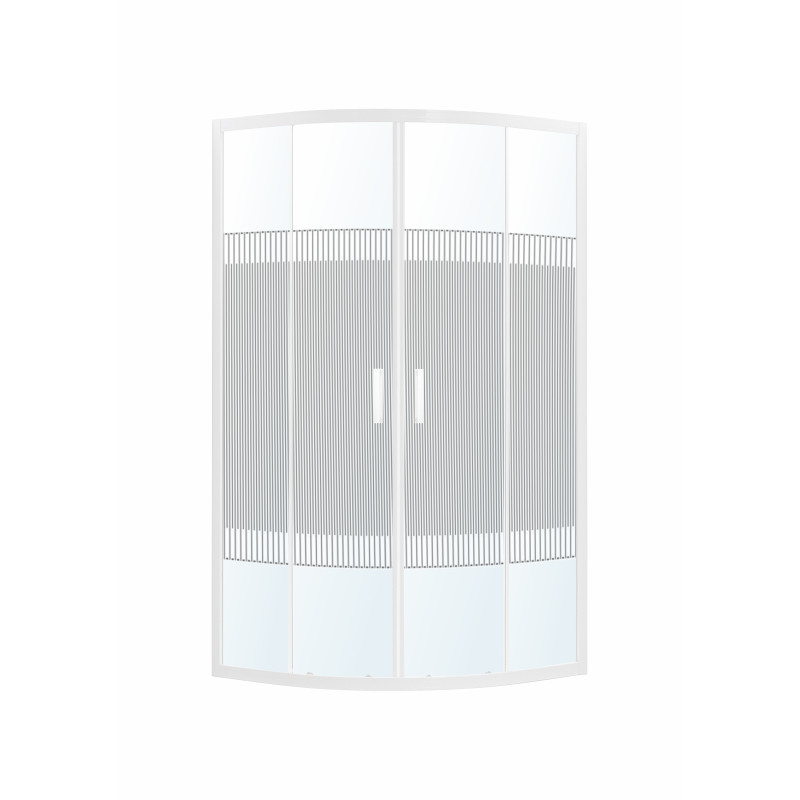 EGER TISZA WS душевая кабина 90*90*185см, профиль белый, стекло "Spagetti", (599-021-S/1)