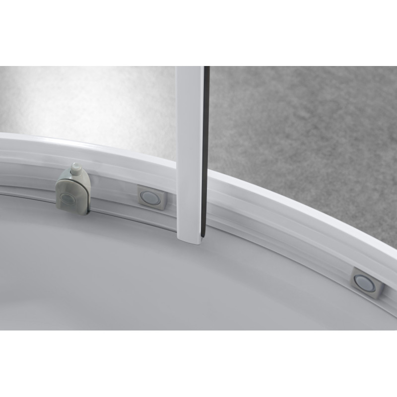 EGER TISZA WS душевая кабина 90*90*185см, профиль белый, стекло "Spagetti", (599-021-S/1)