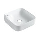 VOLLE ARTE умывальник 43*43*13см накладной с отверстием под смеситель, квадратный, (1301.005443)