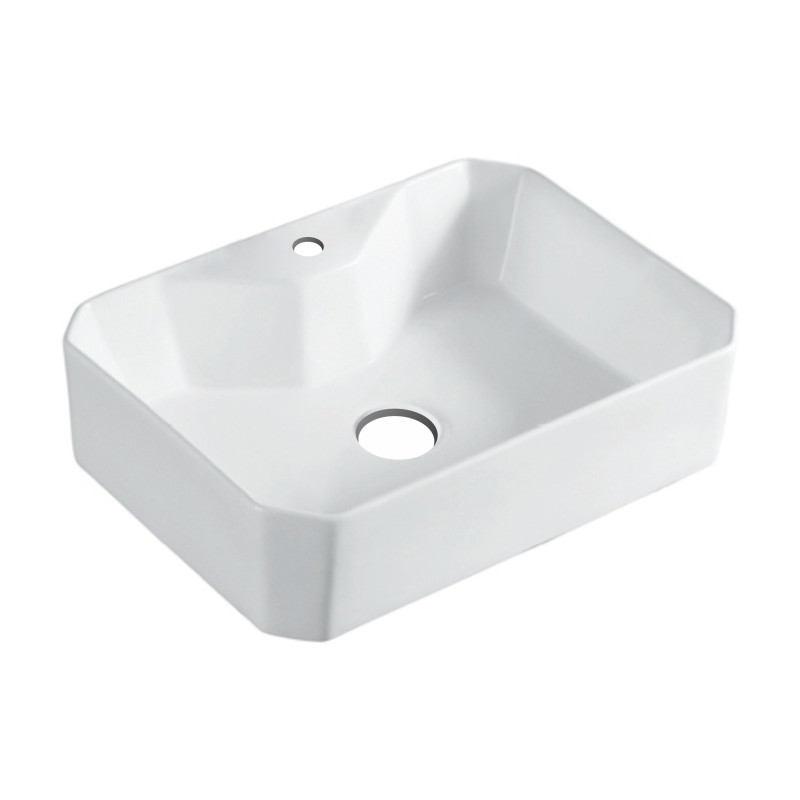 VOLLE ARTE умывальник 50*37*13,5см накладной с отверстием под смеситель, (1301.005451)
