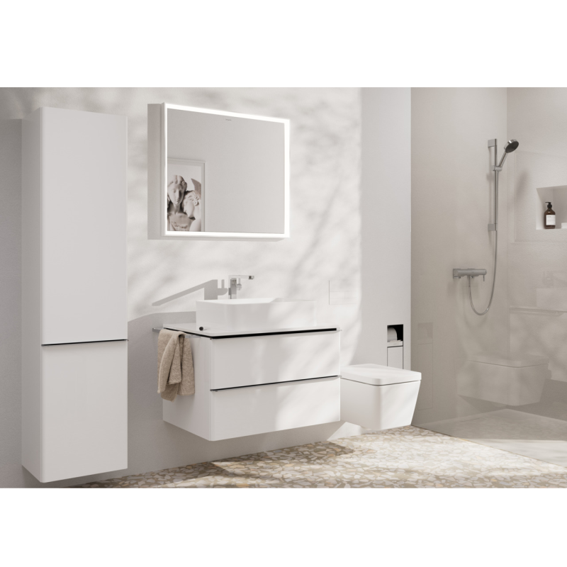 Hansgrohe TECTURIS E смеситель для умывальника 240, однорычажный,CoolStart, push-open, цвет хром, (73070000)