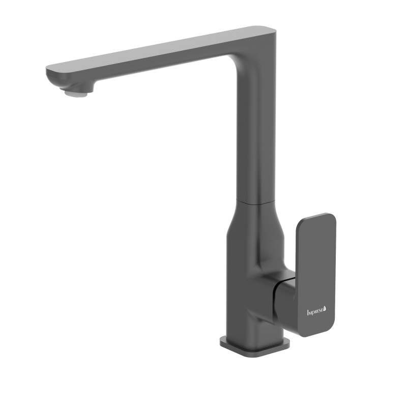 IMPRESE BILOVEC смеситель для кухни, черный матовый, (55256)