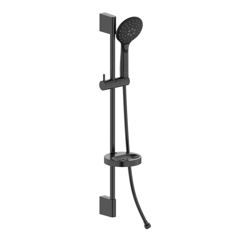 VOLLE CASCADA B45 гарнітур душовий, лійка Ø110мм, 3 режими, штанга 72 см, шланг PVC 150см, мильниця, de la noche, (1586.170504)