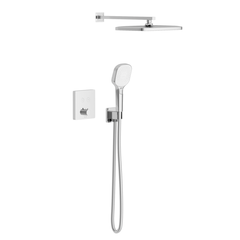 IMPRESE BILOVEC Click система душова прихованого монтажу (термостат 2 функції, душ 320*210 мм ABS, лійка 3 режими, шланг 1500 мм PVC), хром, (t04800901SAC)