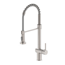 IMPRESE ARGO-S змішувач для кухні з гнучким виливом, сталь, (f03409016BS)