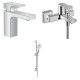 Hansgrohe VERNIS SHAPE набор смесителей для ванны, раковина 100 (71561000+71450000+26533400), (71561111)