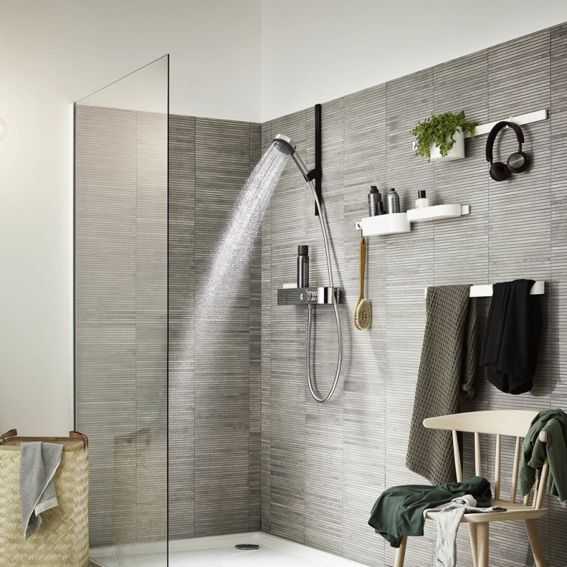 Hansgrohe PULSIFY ручной душ (3 типа струи PowderRain, IntenseRain, Massage), EcoSmartцвет хром, (24111000)