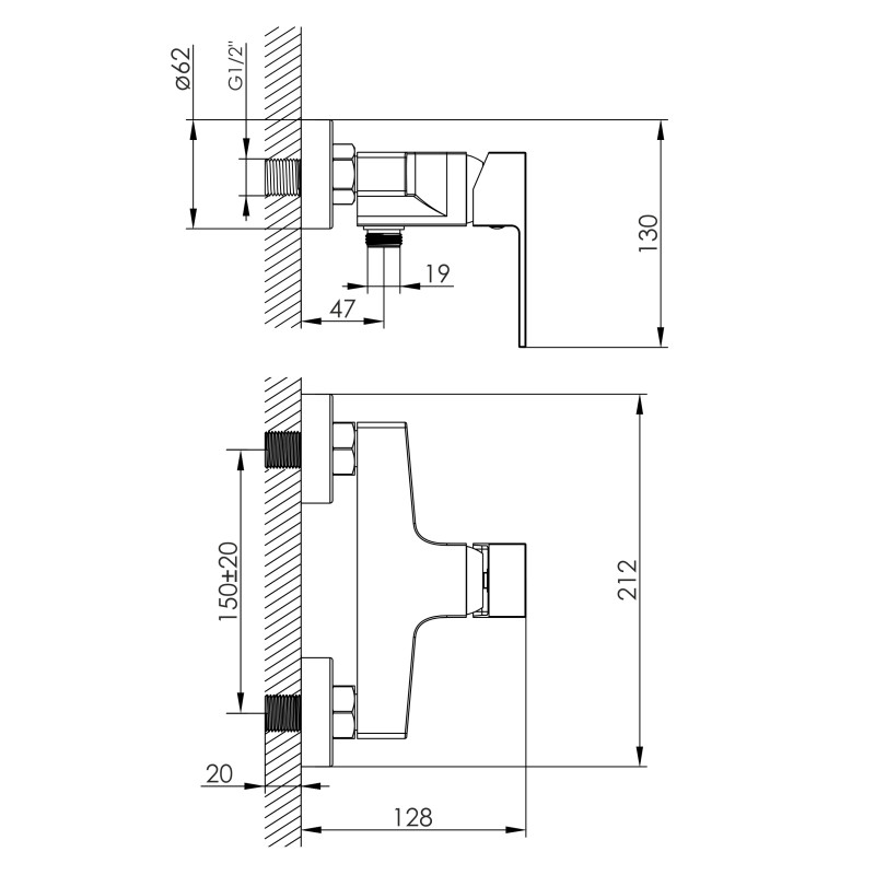 IMPRESE VIOLIK смеситель для душа, хром, (f03310801AA)
