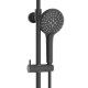 VOLLE SISTEMA D система душова (R, термостат для душа, душ d250 мм, лійка 3 режими, шланг 1500 мм PVC), de la noche, (1598.090104)