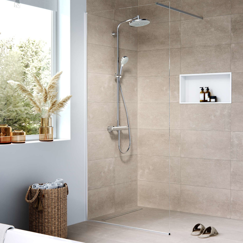 Hansgrohe RAINDRAIN COMPACT монтажный комплект для плоской установки800мм, цвет нержавеющая сталь, (56166800)